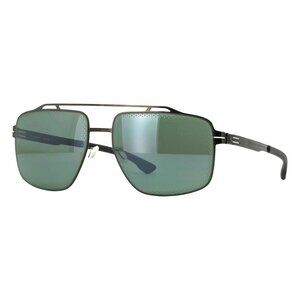 New IC! BERLIN gla00000000000000164 Grey Polarised Square MB 20 Gun Metal Sungla
